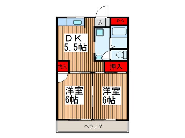 サンライズ小島の物件間取画像